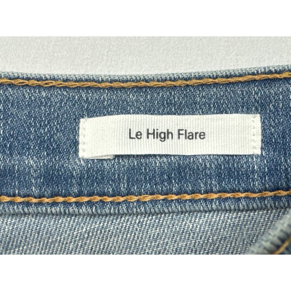 FRAME Denim Women's Le High Flare Blue Denim Jeans - Size 27 (27x33.5) - Picture 4 of 6